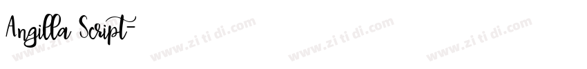 Angilla Script字体转换